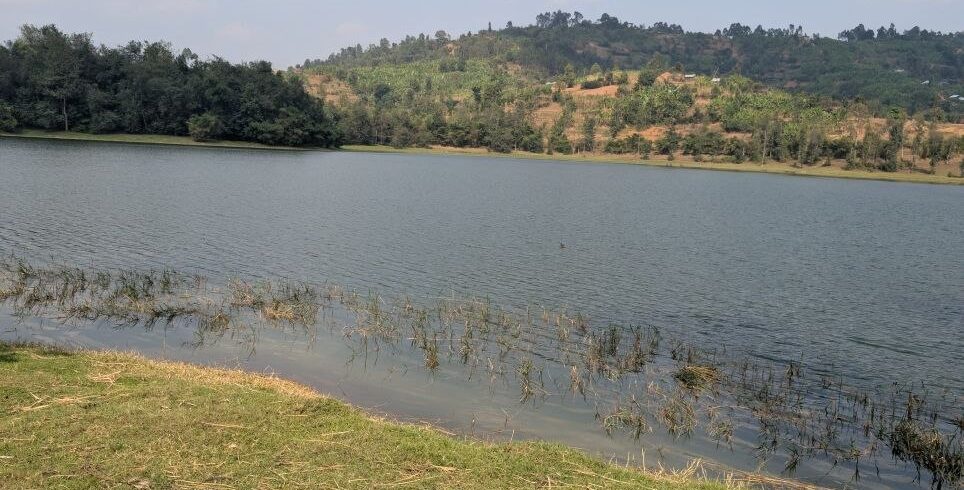 Twin Lakes landscape in northern Rwanda